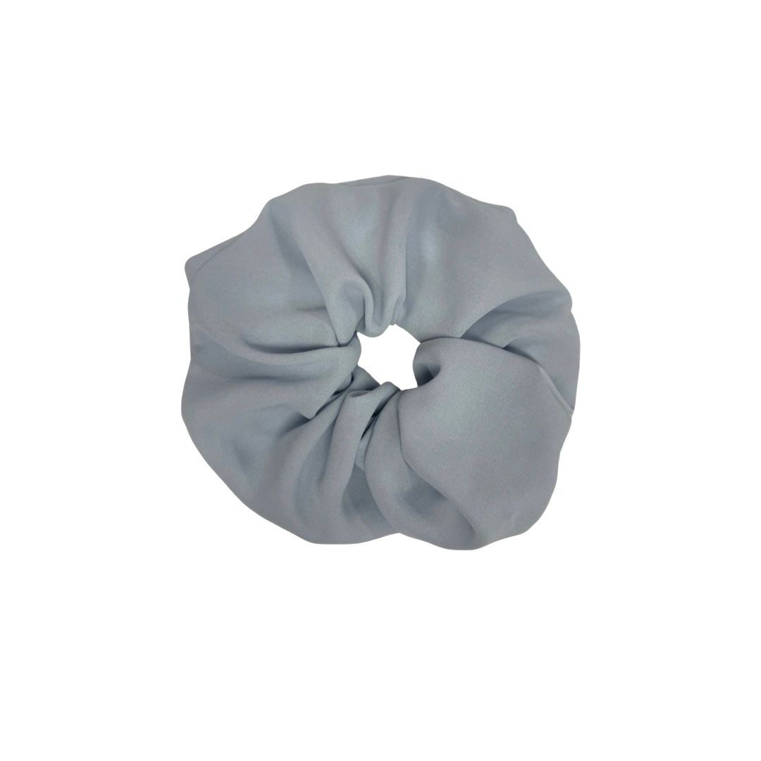 Sky Blue Chiffon Scrunchie - Regular