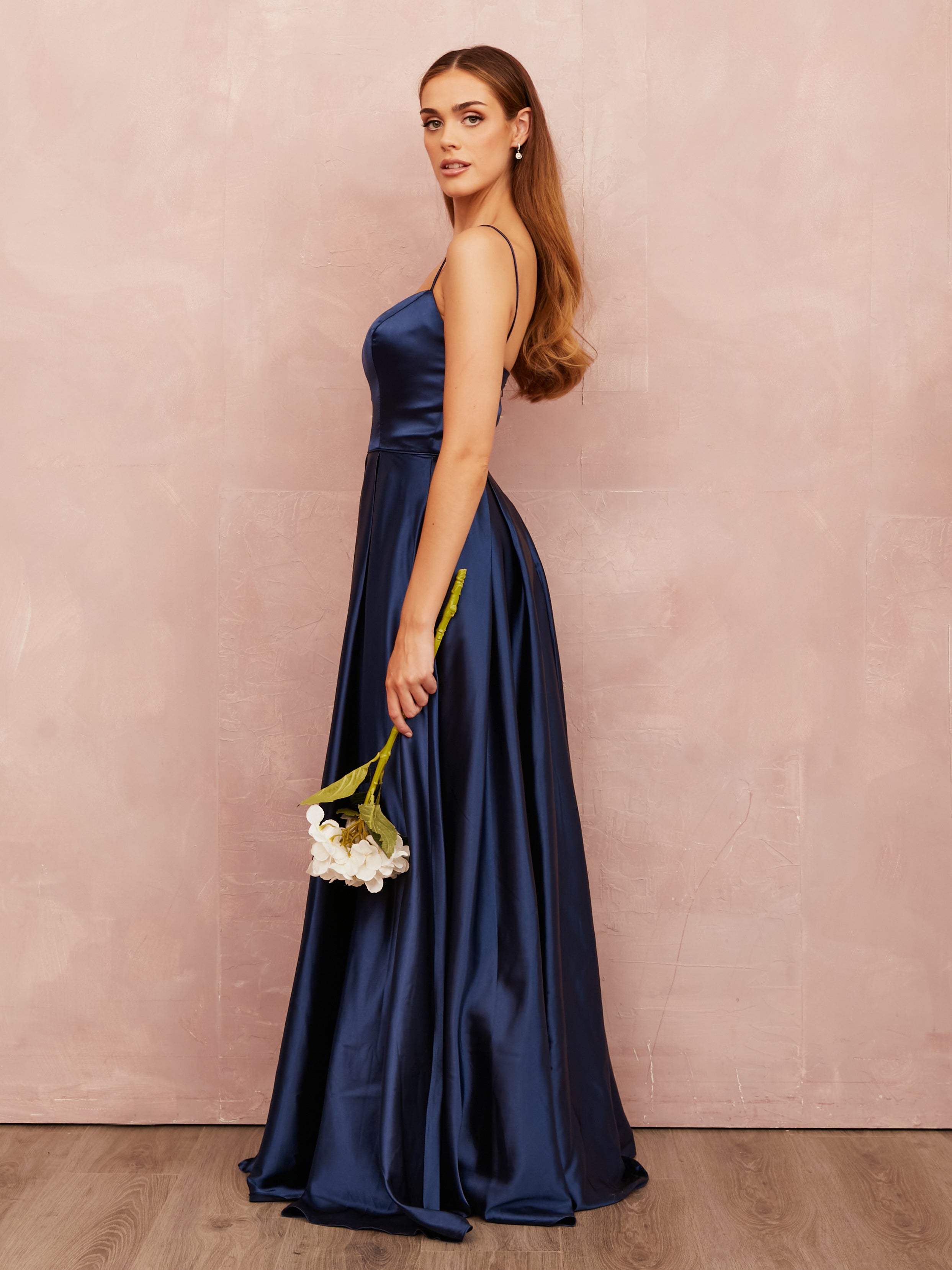 Kitty Satin - Navy
