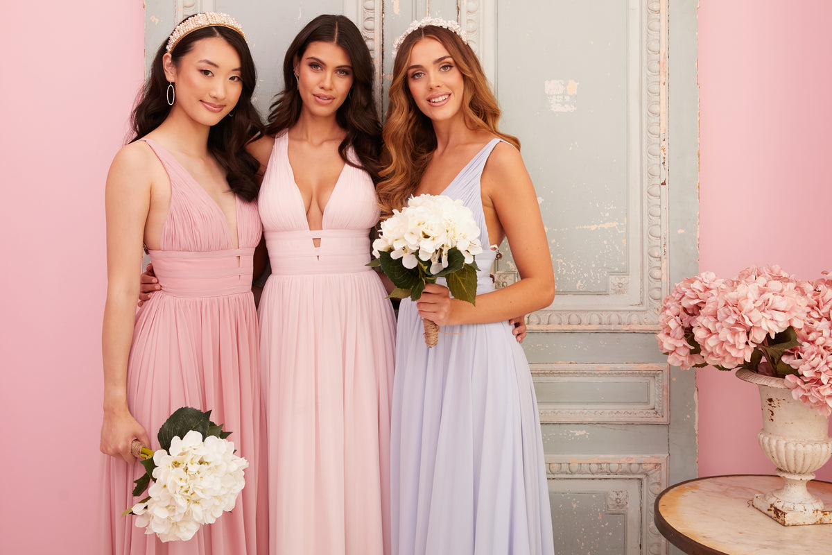 Blue Silver Chiffon Bridesmaid Dress A-Line Wedding Party Evening Gown Z207  - China Evening Gown and Evening Dress price | Made-in-China.com