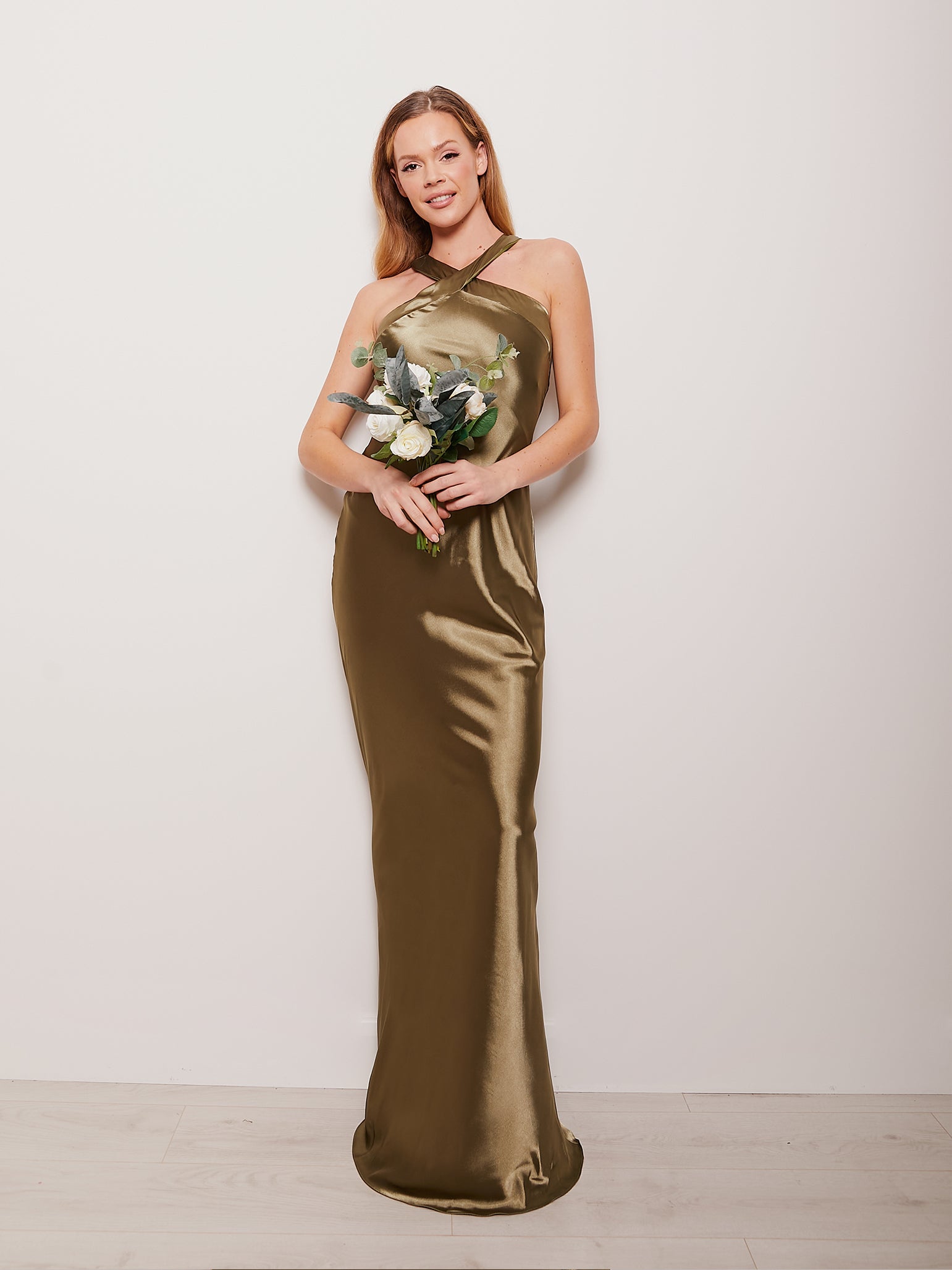 Alysia Satin - Olive