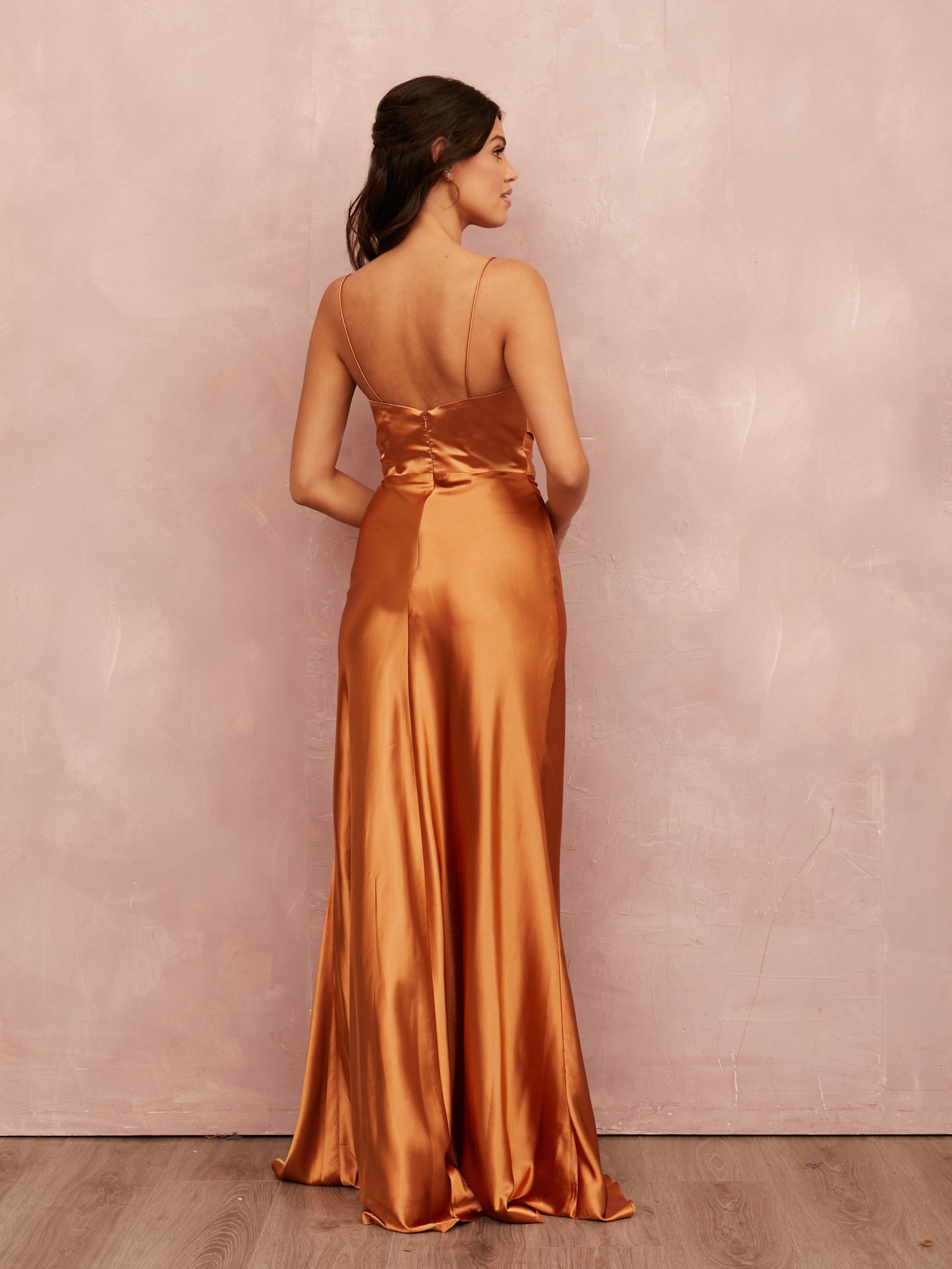 Nell Satin - Terracotta