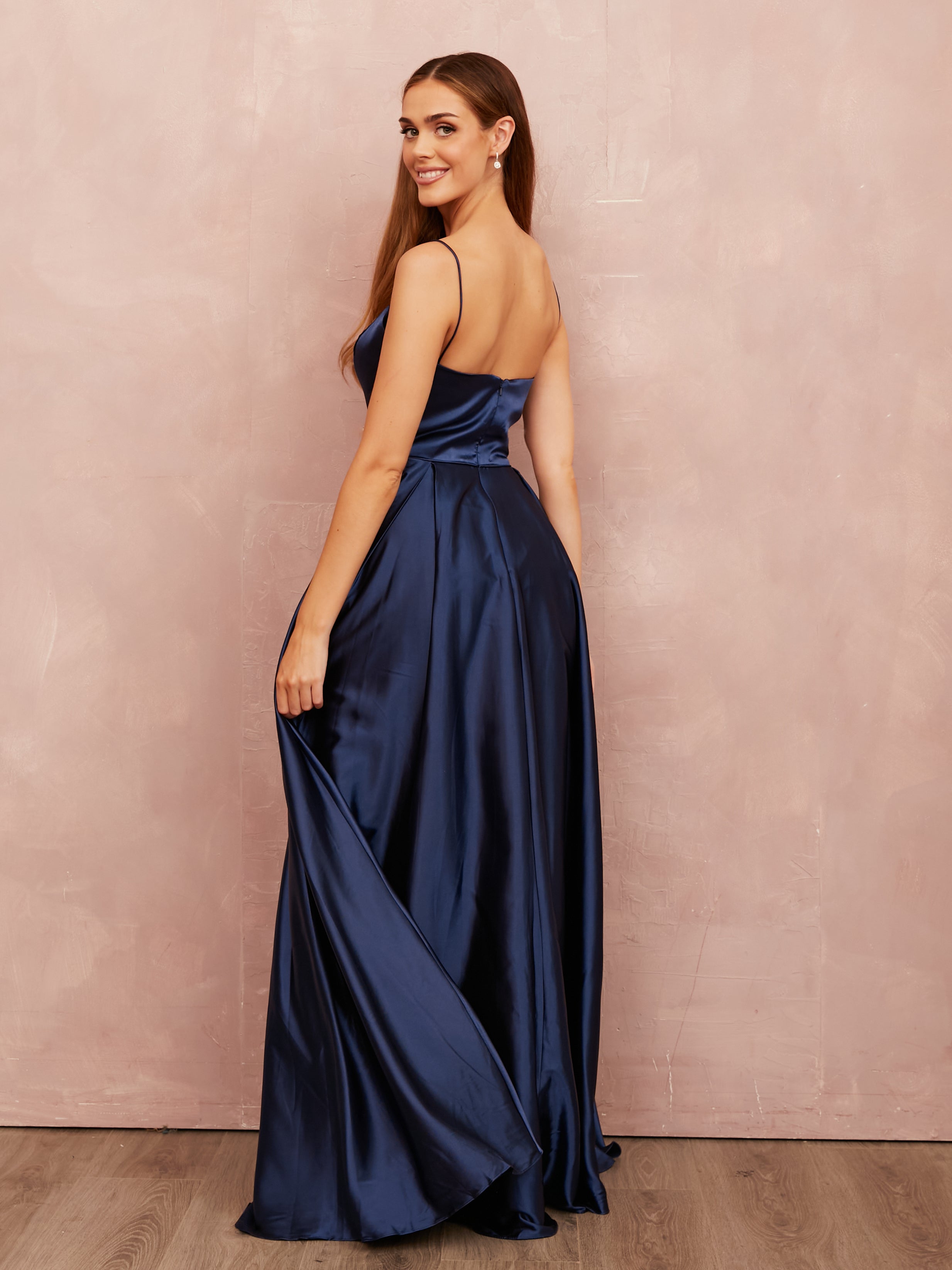 Kitty Satin - Navy