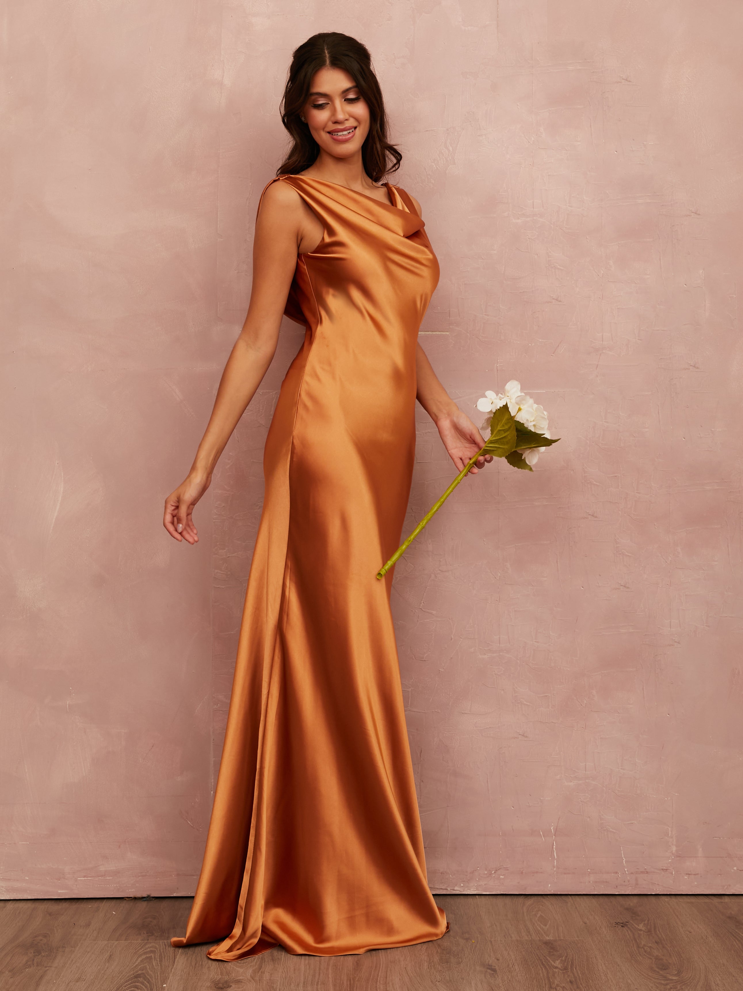 Camilla Satin - Terracotta