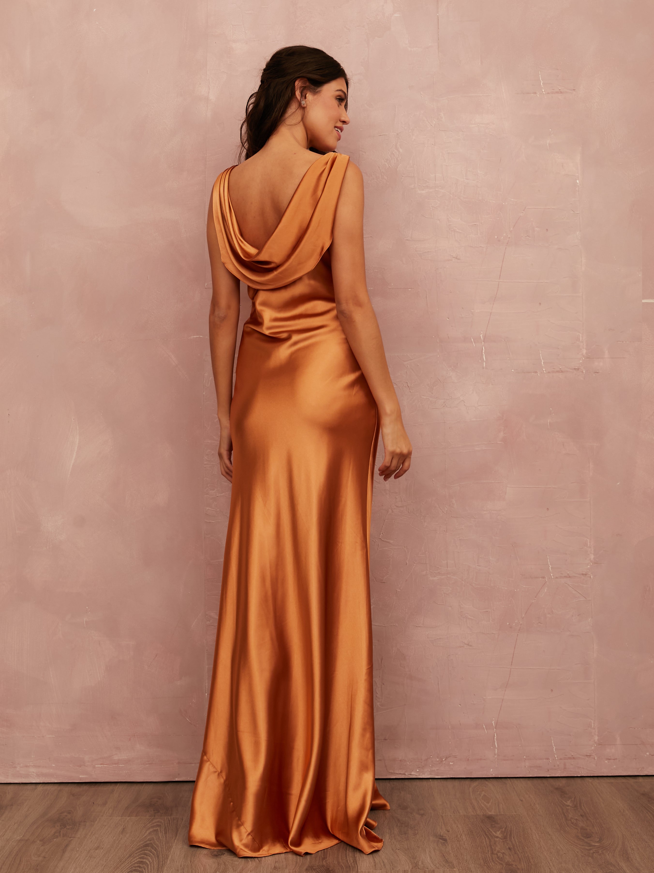 Camilla Satin - Terracotta