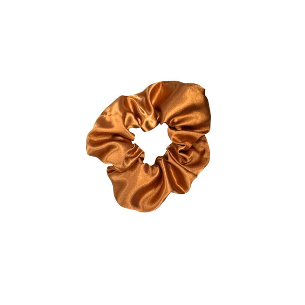 Terracotta Satin Scrunchie - Large