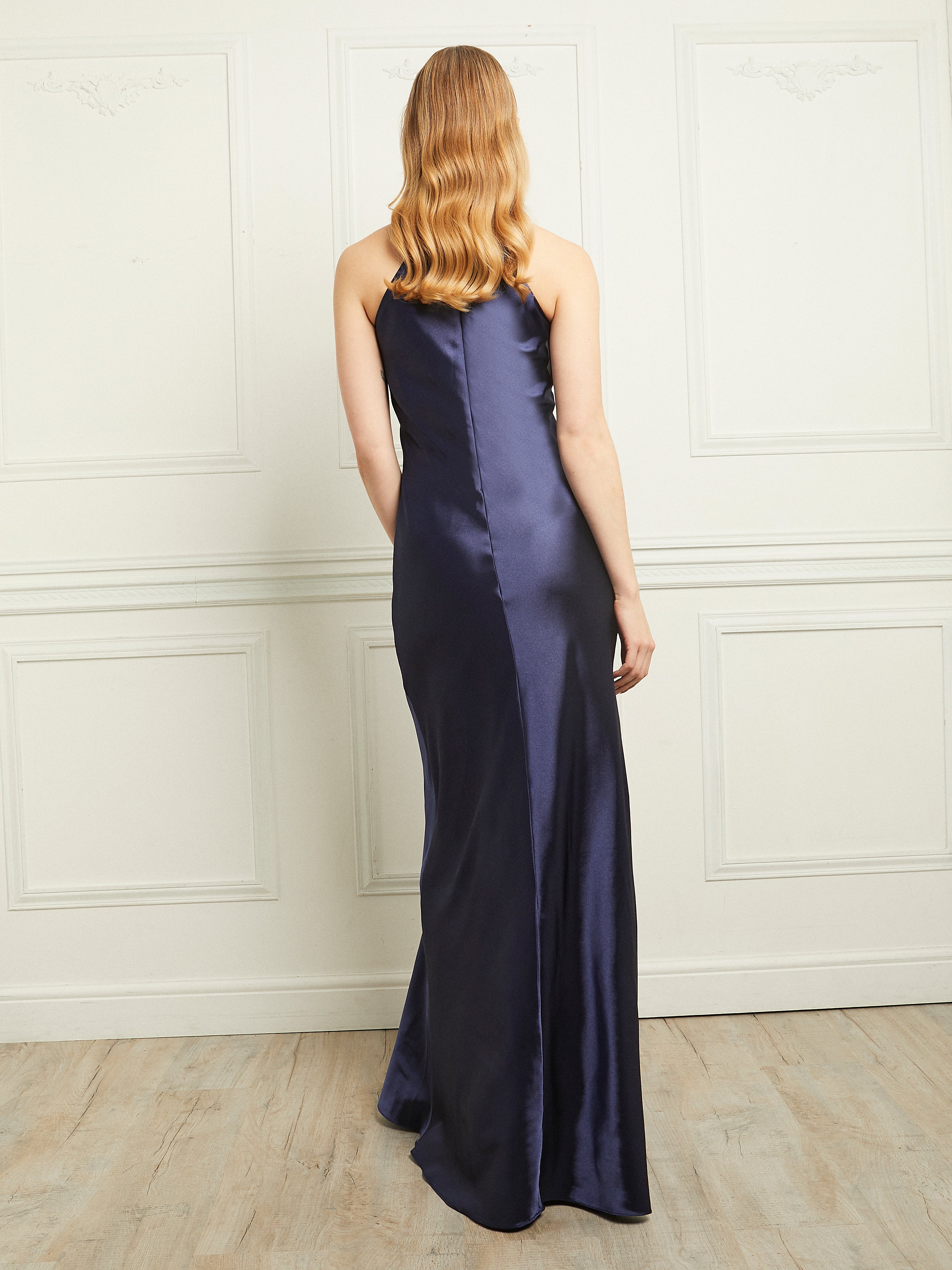 Alysia Satin - Navy